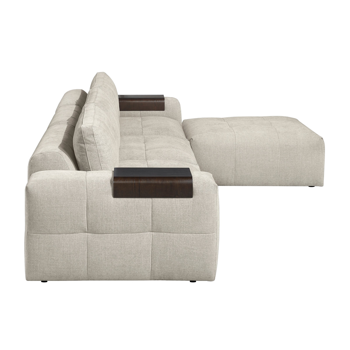 Tidal 4-Piece Modular Sectional with Ottoman