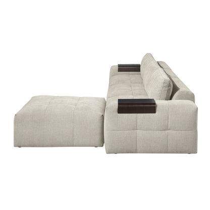 Tidal 4-Piece Modular Sectional with Ottoman