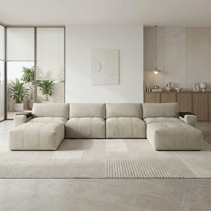 Tidal 6-Piece Modular Sectional with Two Ottomans