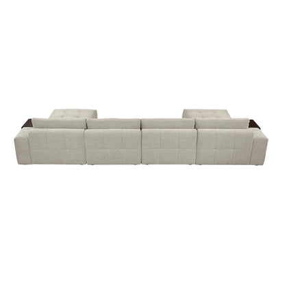 Tidal 6-Piece Modular Sectional with Two Ottomans
