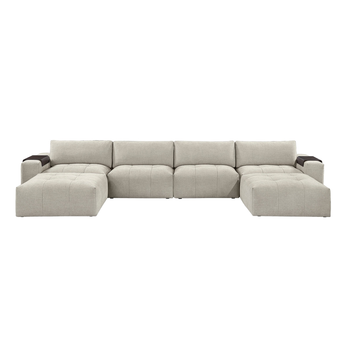 Tidal 6-Piece Modular Sectional with Two Ottomans