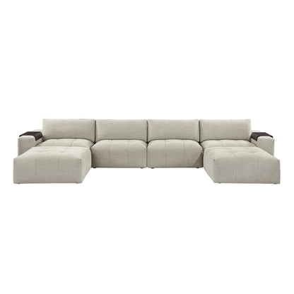 Tidal 6-Piece Modular Sectional with Two Ottomans