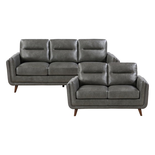 Slate 2-Piece Living Room Set (Sofa and Love Seat)
