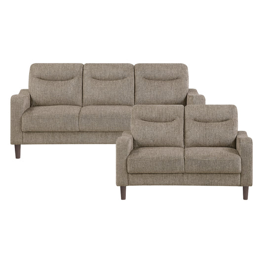 Linden 2-Piece Living Room Set (Sofa and Love Seat)