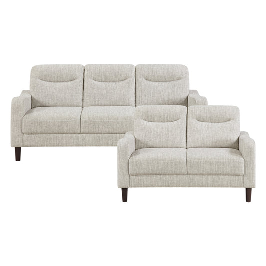 Linden 2-Piece Living Room Set (Sofa and Love Seat)