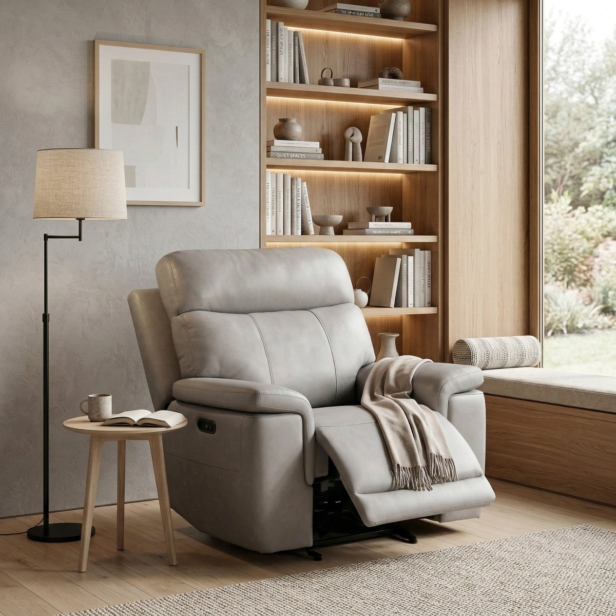 Celestia Power Glider Reclining Chair with Power Headrest