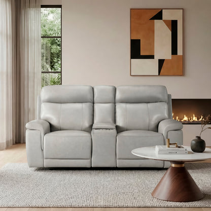 Celestia Power Double Reclining Love Seat with Power Headrest and Center Console