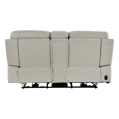 Celestia Power Double Reclining Love Seat with Power Headrest and Center Console