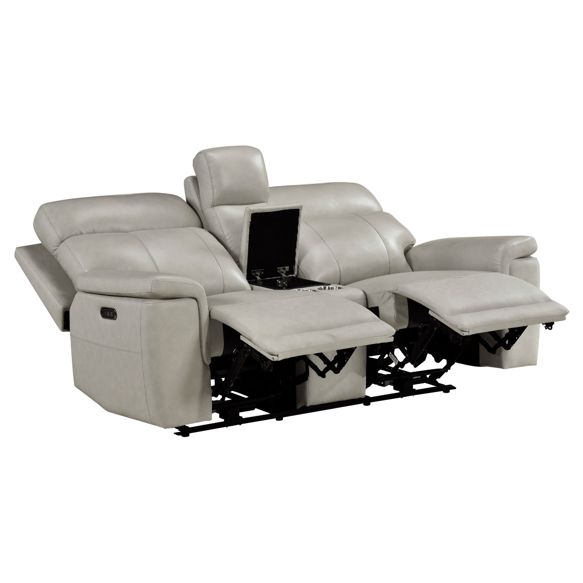 Celestia Power Double Reclining Love Seat with Power Headrest and Center Console