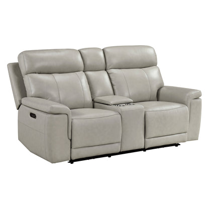 Celestia Power Double Reclining Love Seat with Power Headrest and Center Console