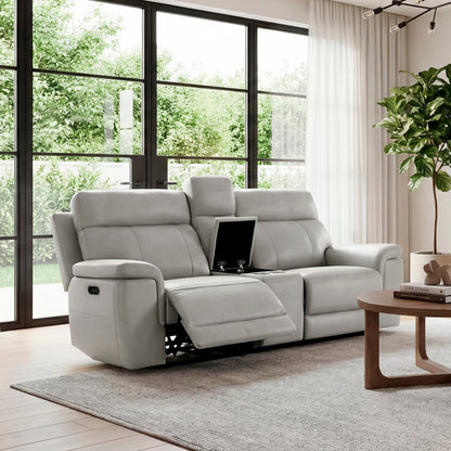 Celestia Power Double Reclining Love Seat with Power Headrest and Center Console