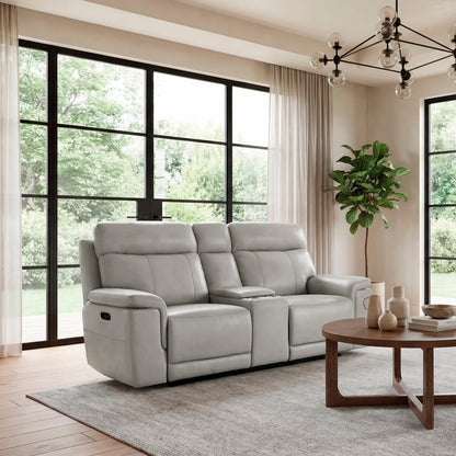 Celestia Power Double Reclining Love Seat with Power Headrest and Center Console