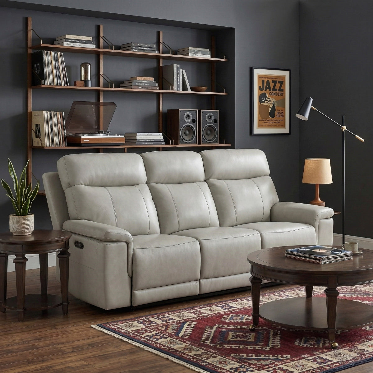 Celestia Power Double Reclining Sofa with Power Headrest