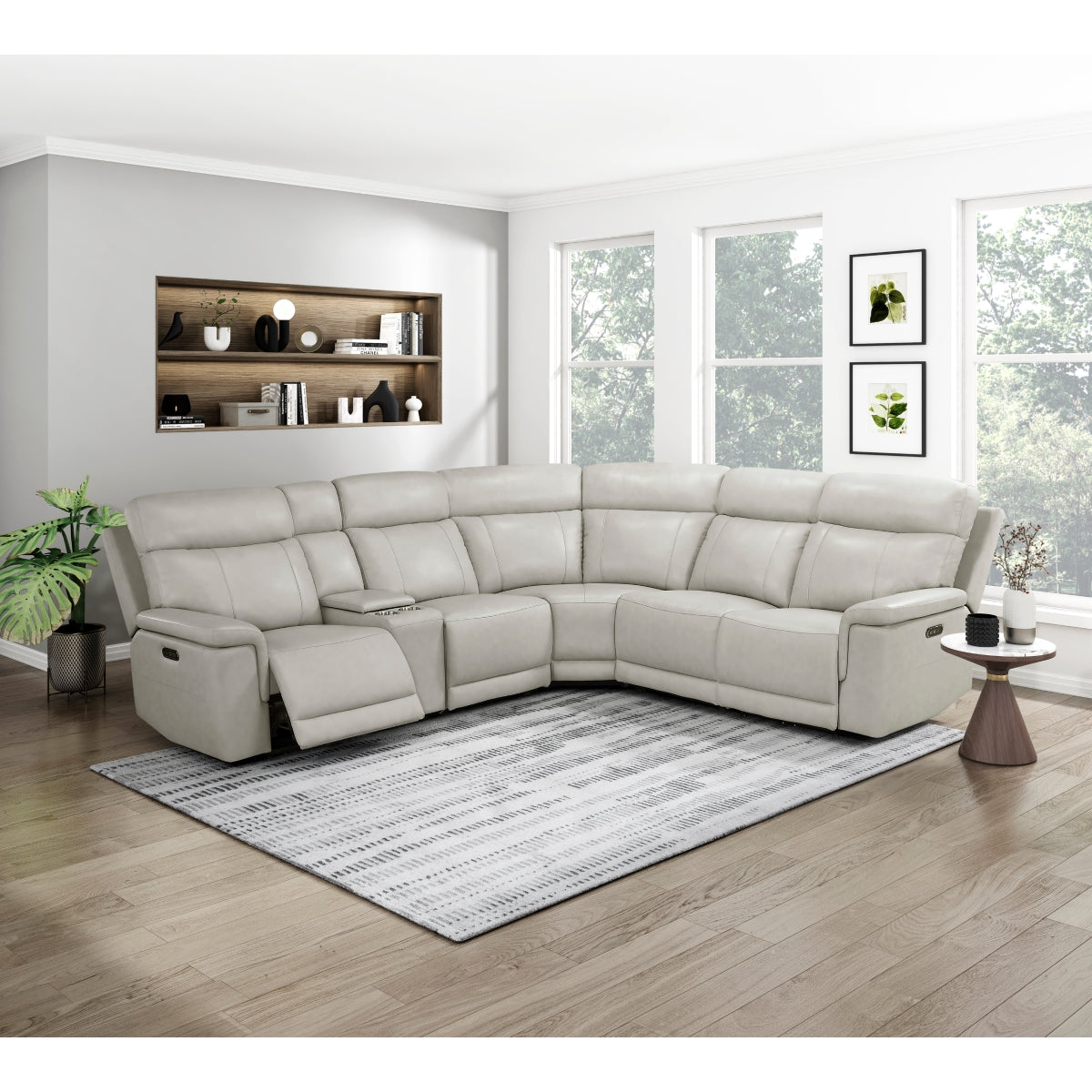 Celestia 6-Piece Modular Power Reclining Sectional with Power Headrests and Charging Ports