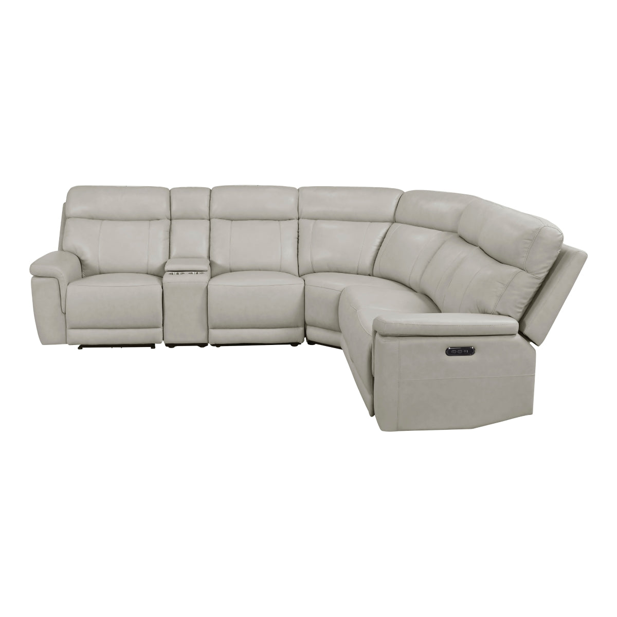 Celestia 6-Piece Modular Power Reclining Sectional with Power Headrests and Charging Ports