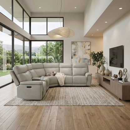 Celestia 6-Piece Modular Power Reclining Sectional with Power Headrests and Charging Ports