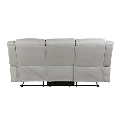 Brennen Double Reclining Sofa - Mist