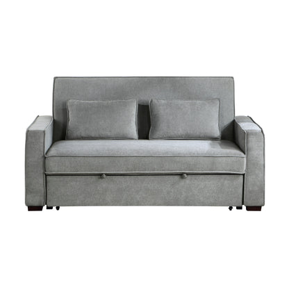 Alta Convertible Studio Sofa with Pull-out Bed - Gray