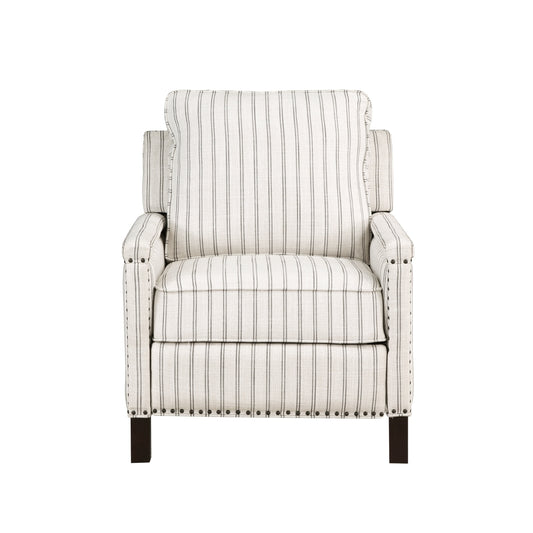 Landrum Push Back Reclining Chair - beige & gray