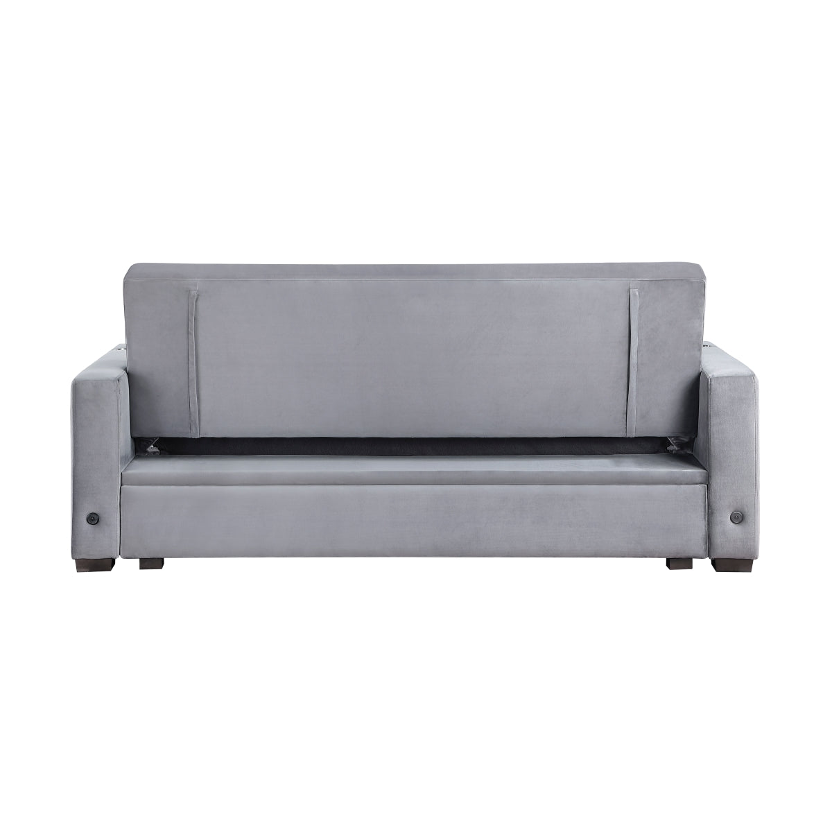 Grady Convertible Sofa Bed with Hidden Storage, Cup Holders and Charging Ports