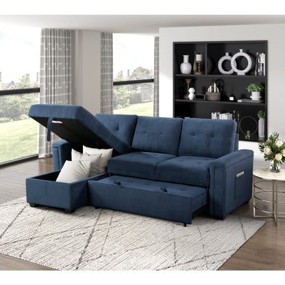 Barbara Reversible Sectional with Hidden Storage and Pull-out Bed