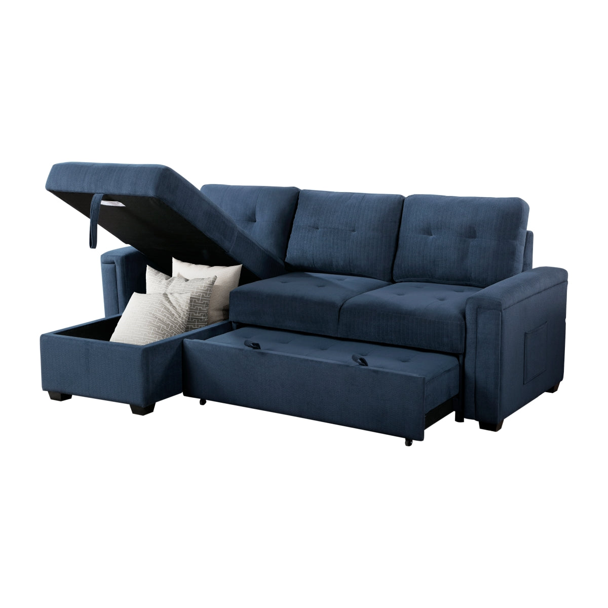 Barbara Reversible Sectional with Hidden Storage and Pull-out Bed