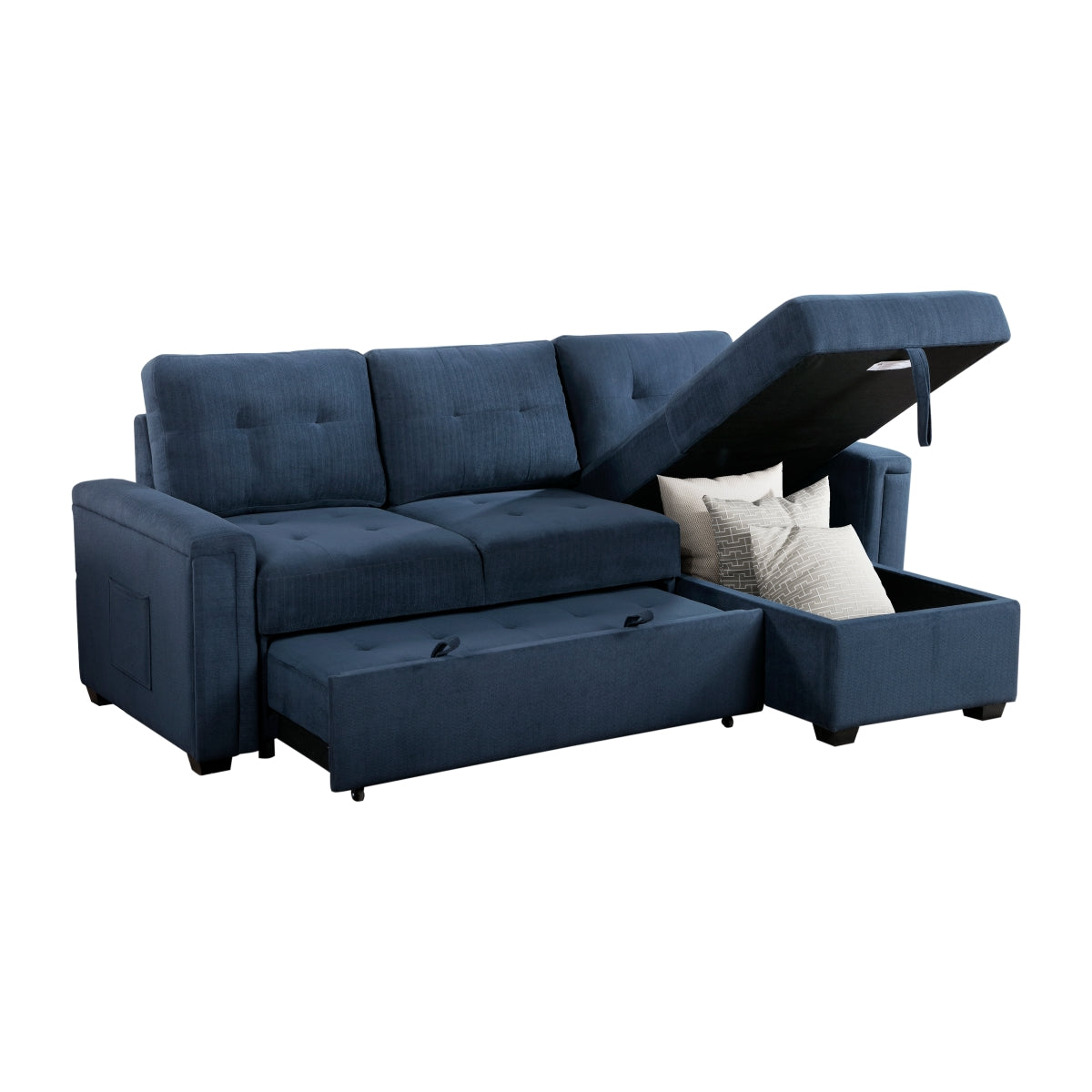 Barbara Reversible Sectional with Hidden Storage and Pull-out Bed