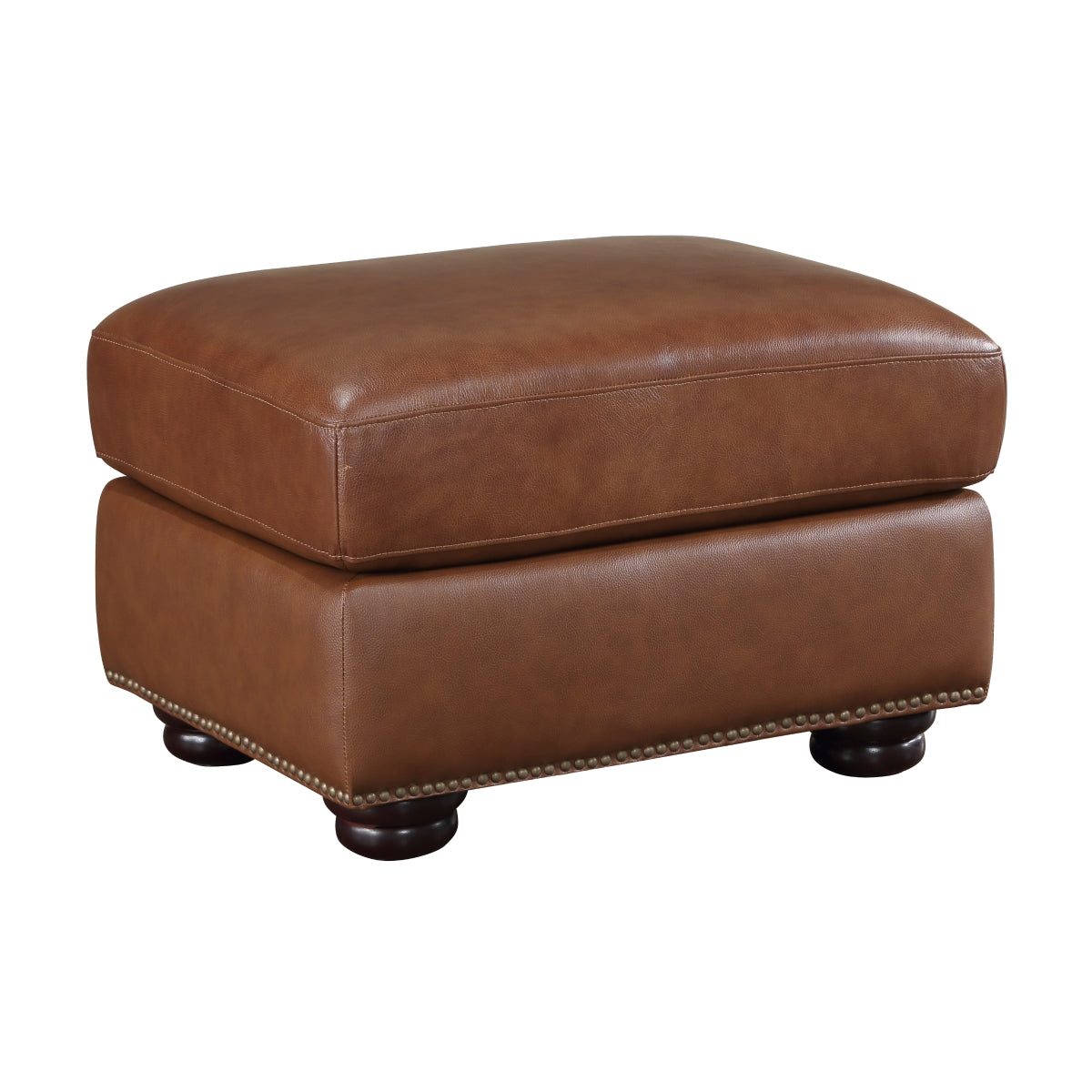 Attleboro Ottoman - Camel brown
