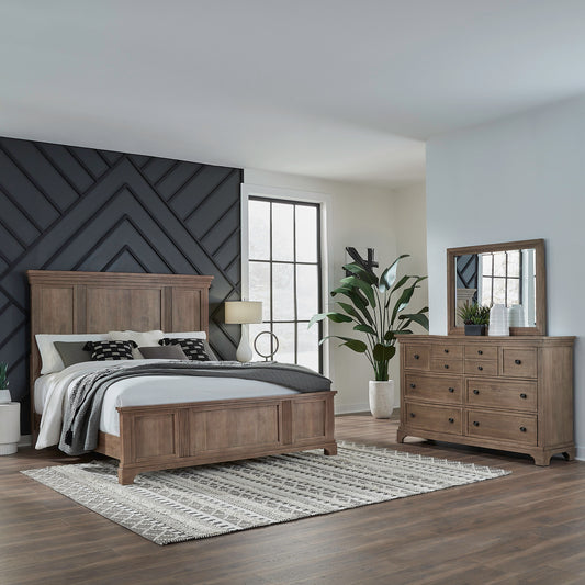 Haven Hills Queen Panel Bed, Dresser & Mirror