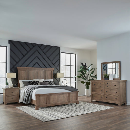 Haven Hills Queen Panel Bed, Dresser & Mirror, Night Stand