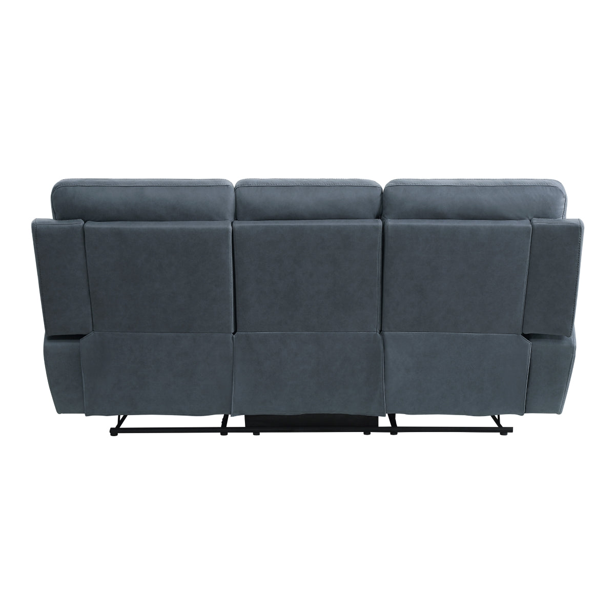 Clifton Double Reclining Sofa with Center Drop-Down Cup Holders - Blue