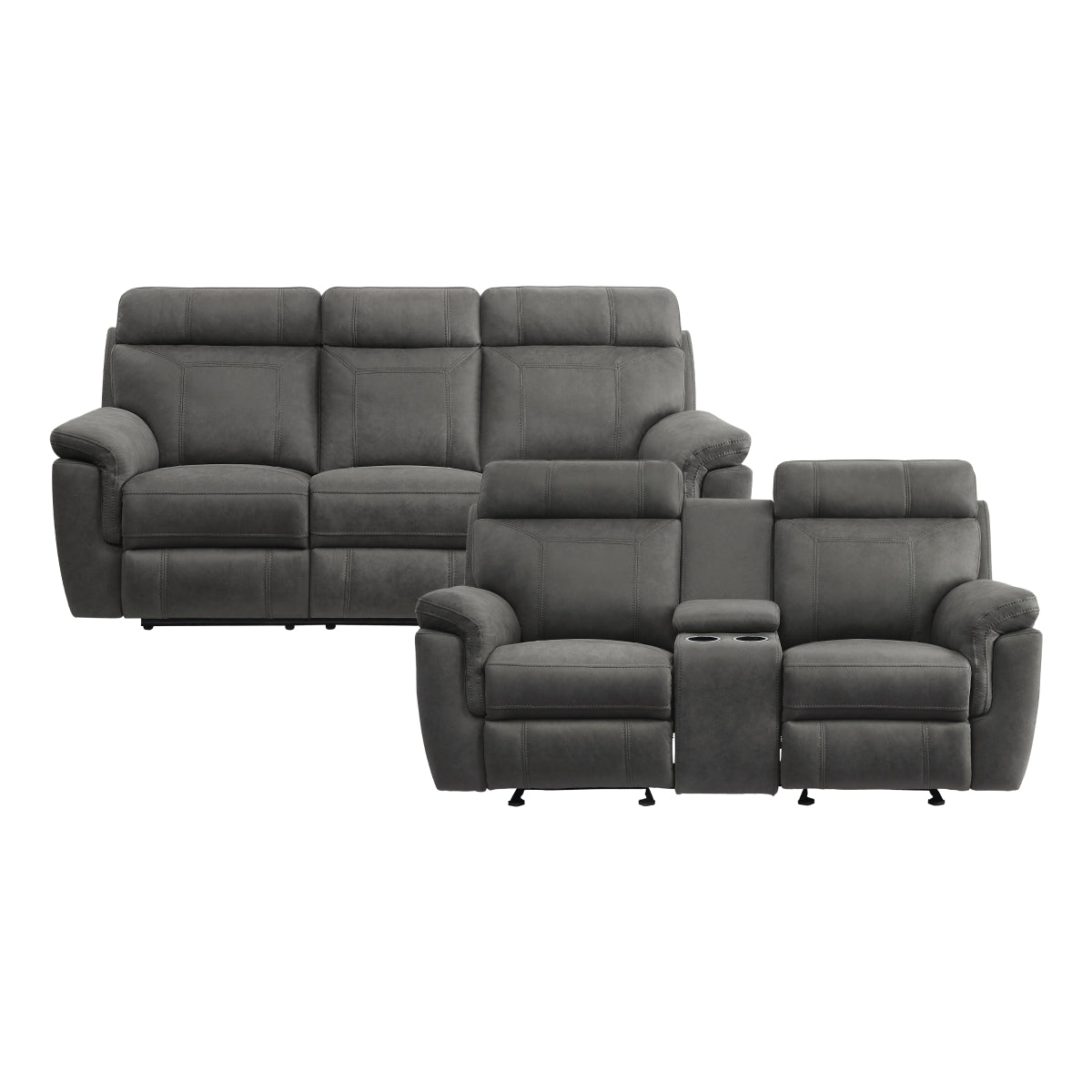 Clifton 2-Piece Living Room Set (Sofa and Love Seat)