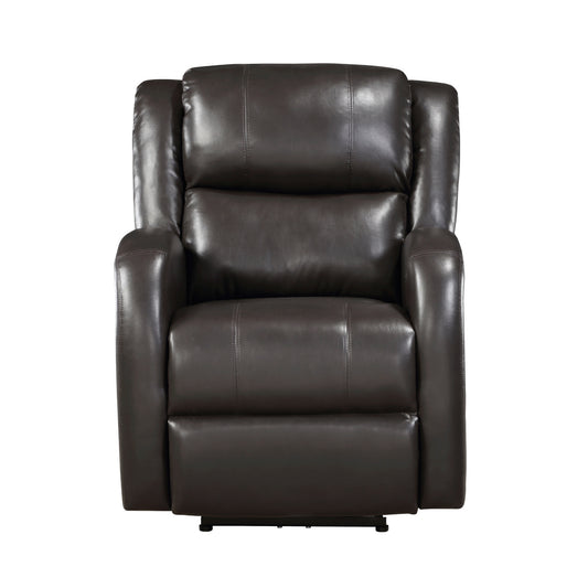 Foxcroft Power Reclining Chair - Brown (9316PUBR-1PW)