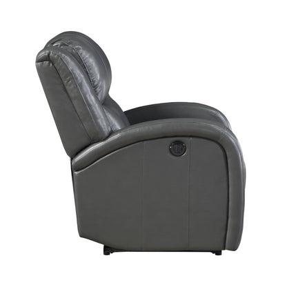 Foxcroft Power Reclining Chair - Gray