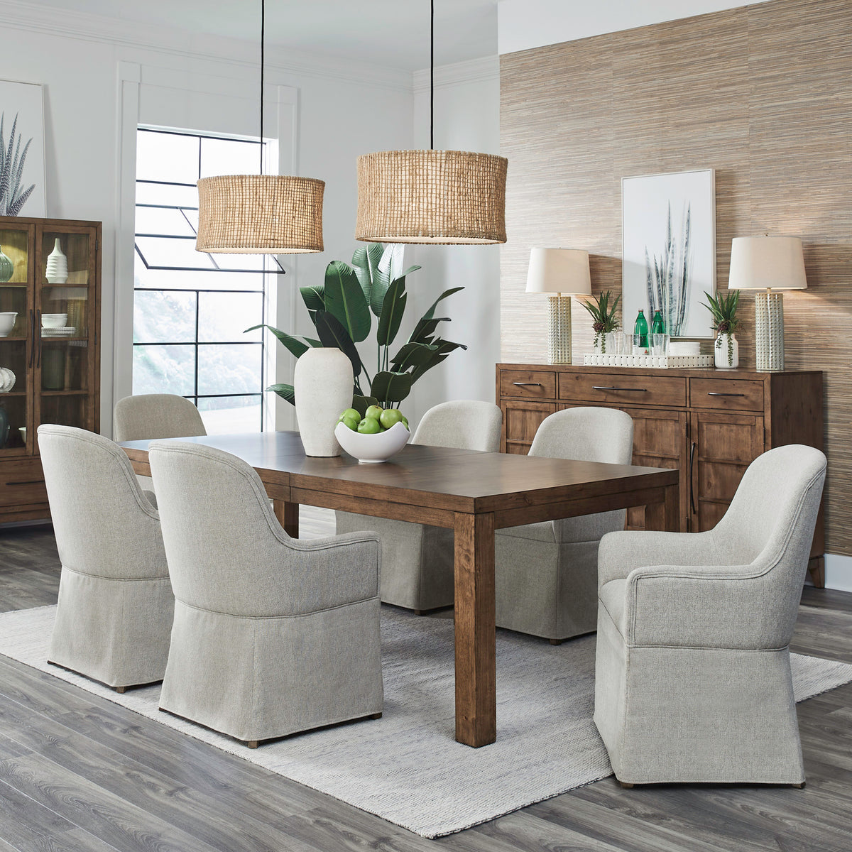 Shaker Lakes 7 Piece Rectangular Table Set