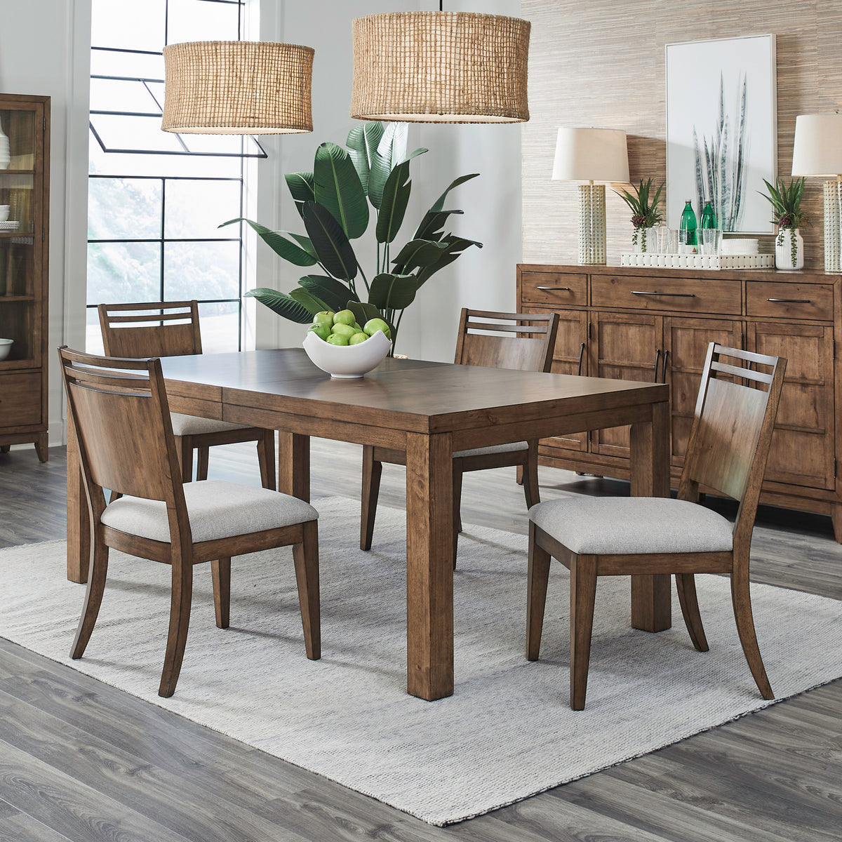 Shaker Lakes Opt 5 Piece Rectangular Table Set