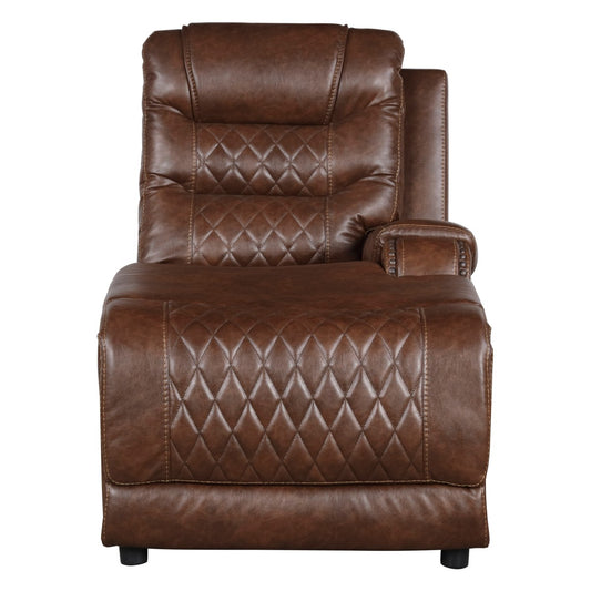 Putnam Power Right Side Reclining Chaise - Brown (front)