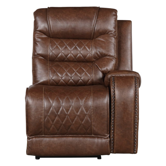 Putnam Power Right Side Reclining Chair - Brown (front)