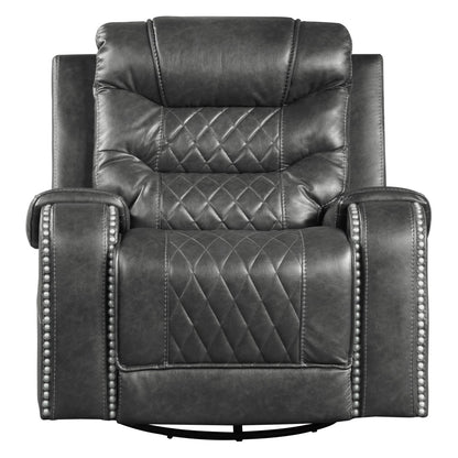 Putnam Swivel Glider Reclining Chair - Gray