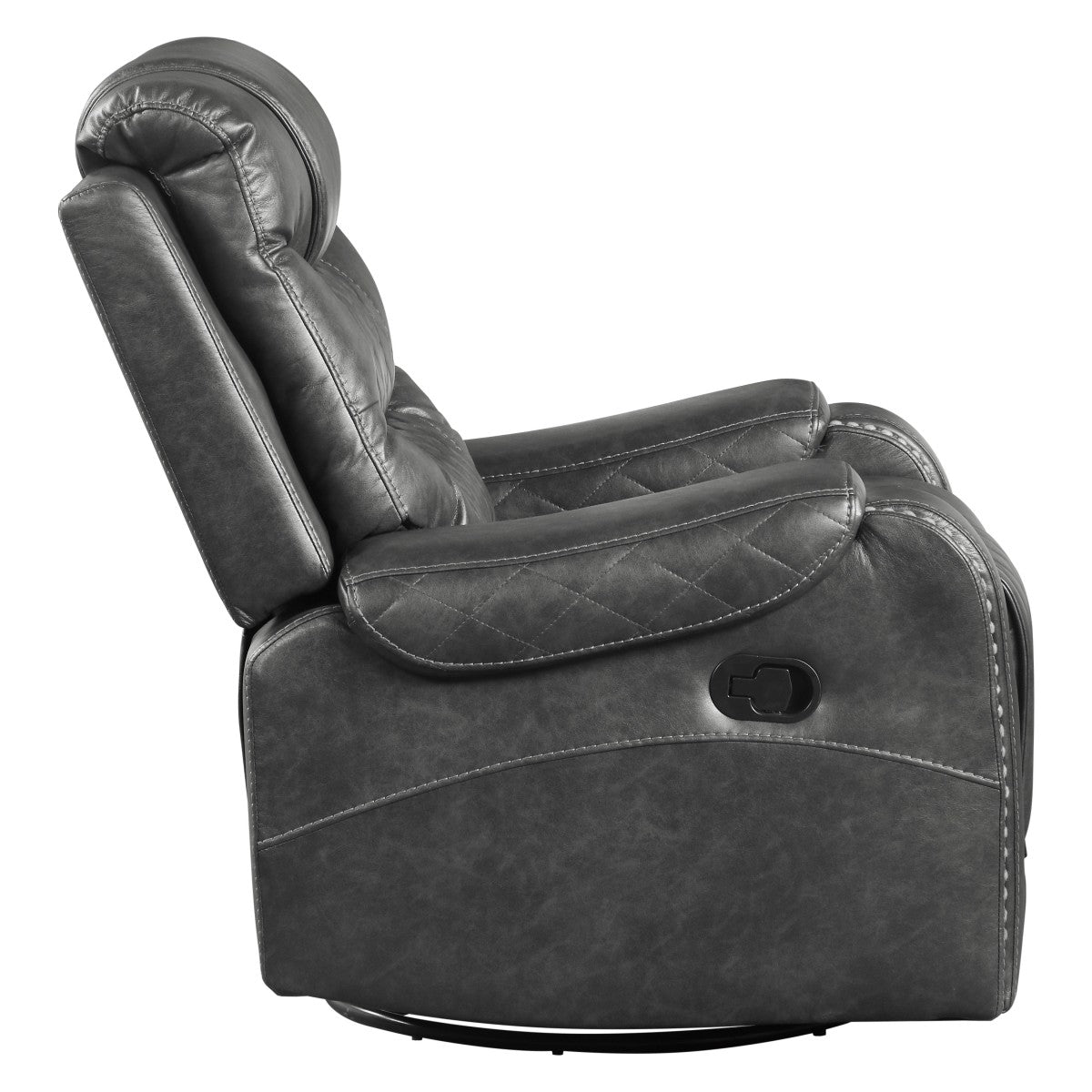 Putnam Swivel Glider Reclining Chair - Gray