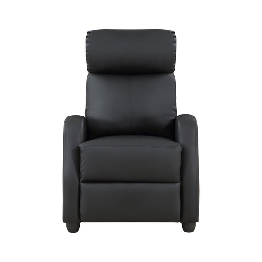 Greenfield Push Back Reclining Chair - Black