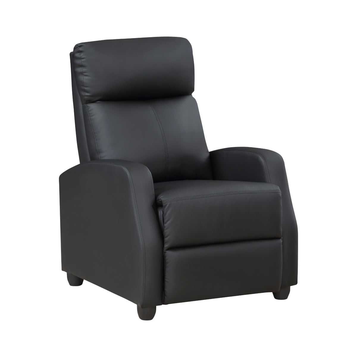 Greenfield Push Back Reclining Chair - Black