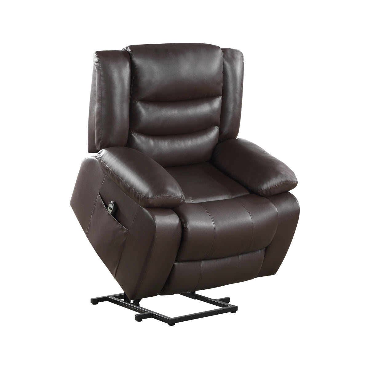 Carson Power Lift Chair - Dark brown