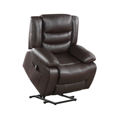 Carson Power Lift Chair - Dark brown