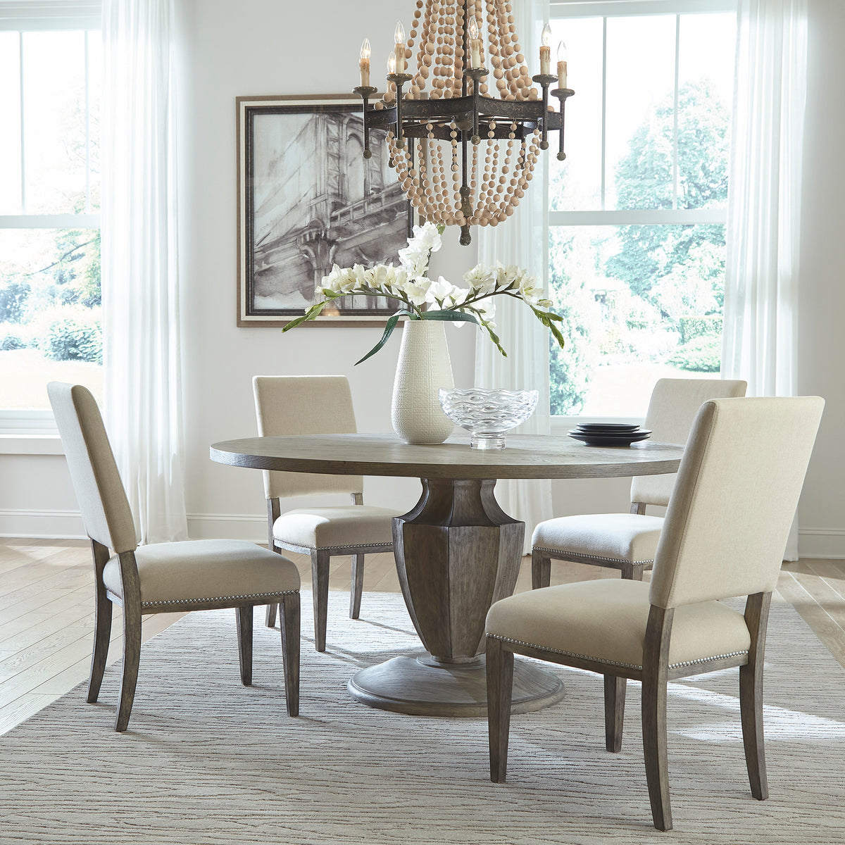 Westfield 5 Piece Pedestal Table Set