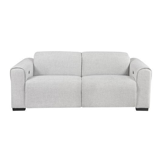 McPherson Power Double Reclining Love Seat with Power Headrests, Charging Ports