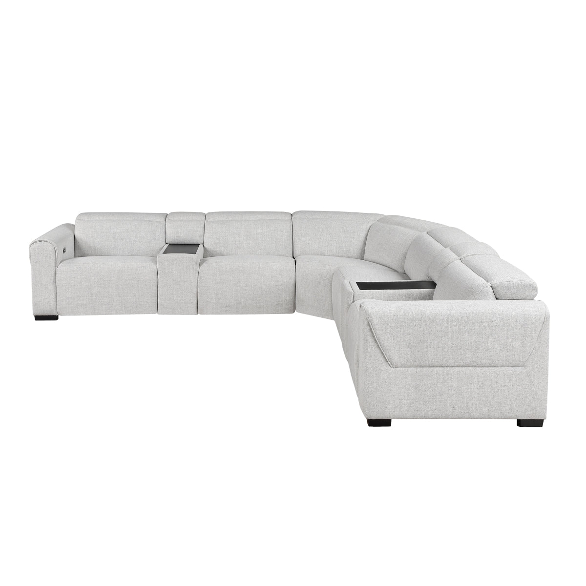 McPherson 7-Piece Modular Power Reclining Sectional with Power Headrests