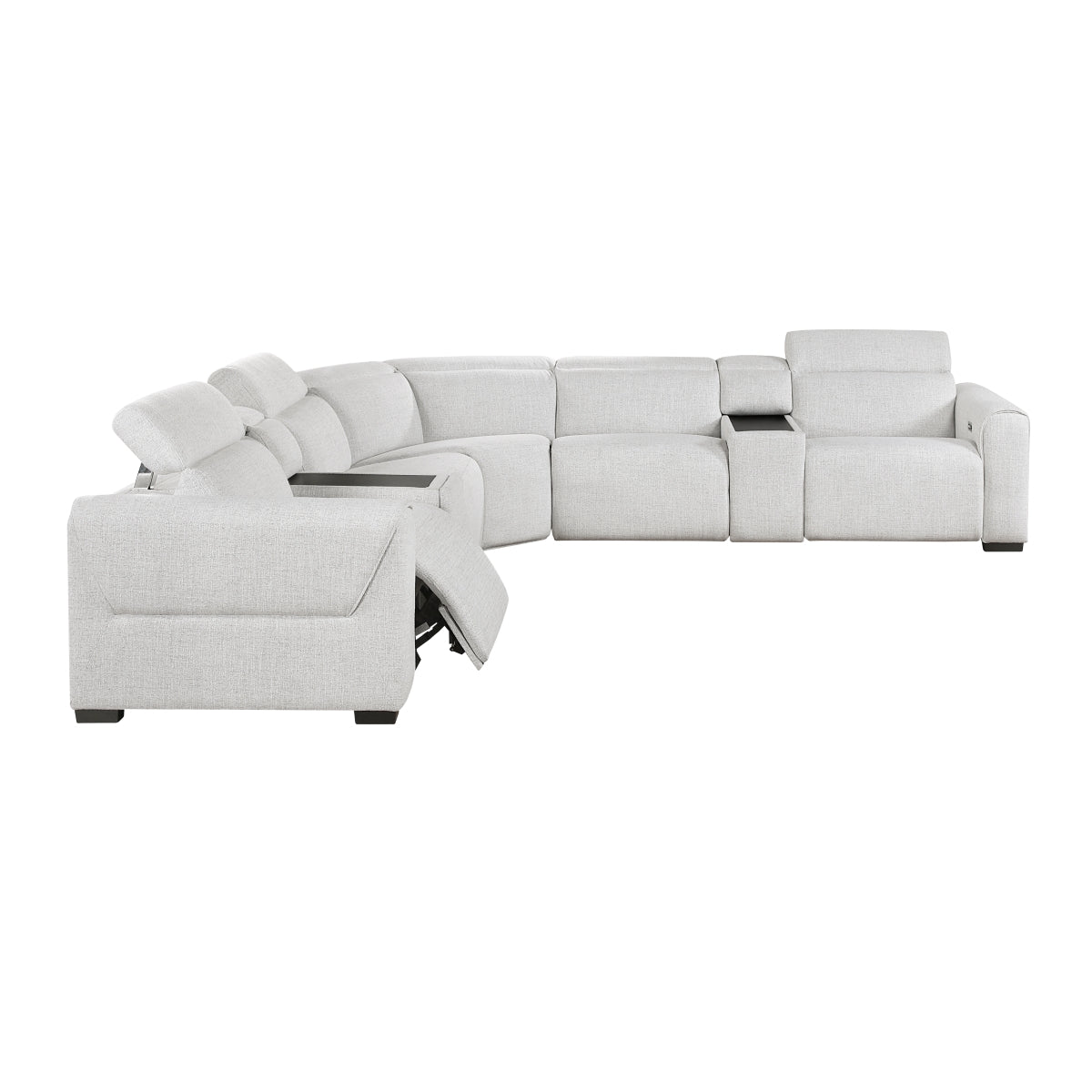 McPherson 7-Piece Modular Power Reclining Sectional with Power Headrests