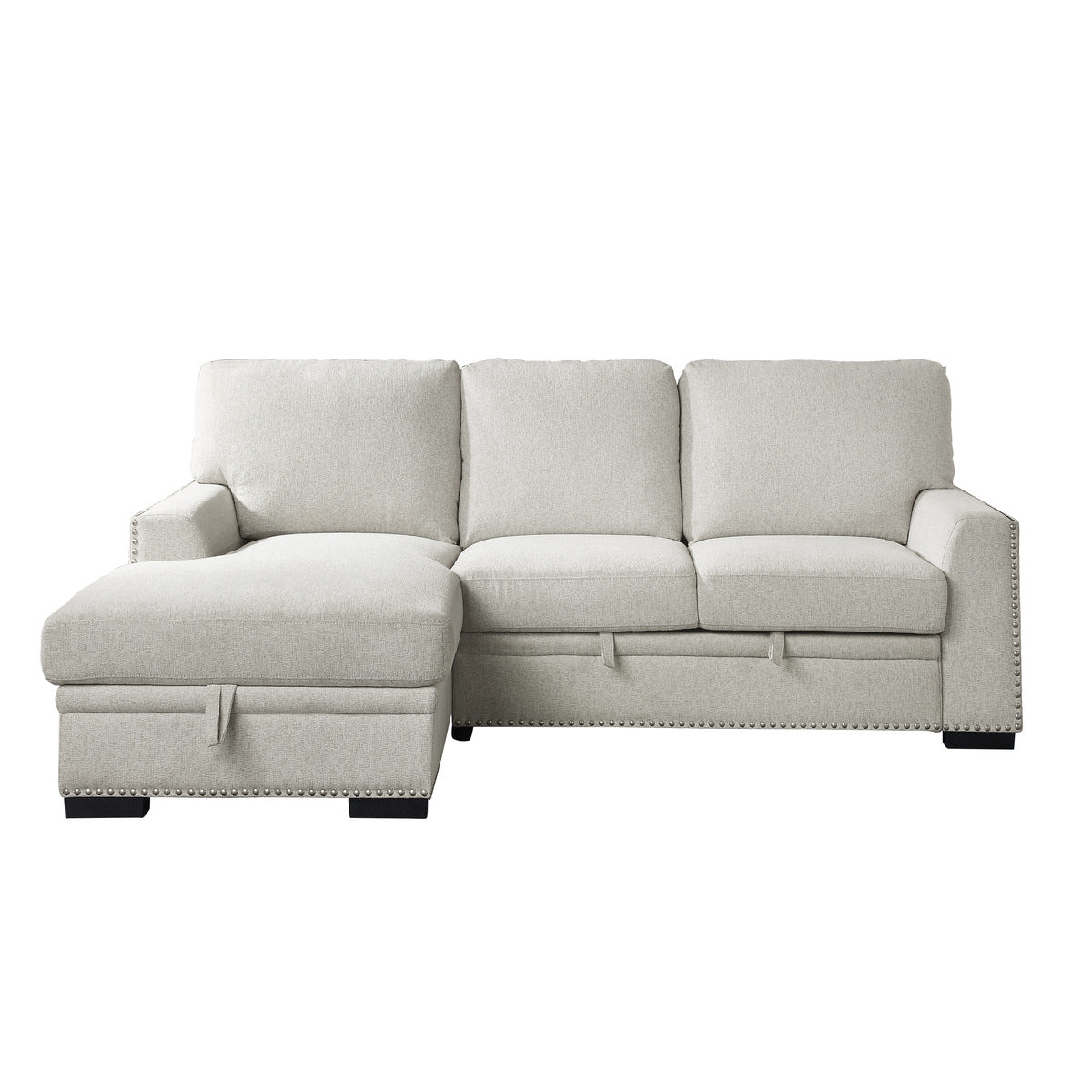 Morelia 2-Piece Sectional with Pull-out Bed and Left Chaise with Hidden Storage