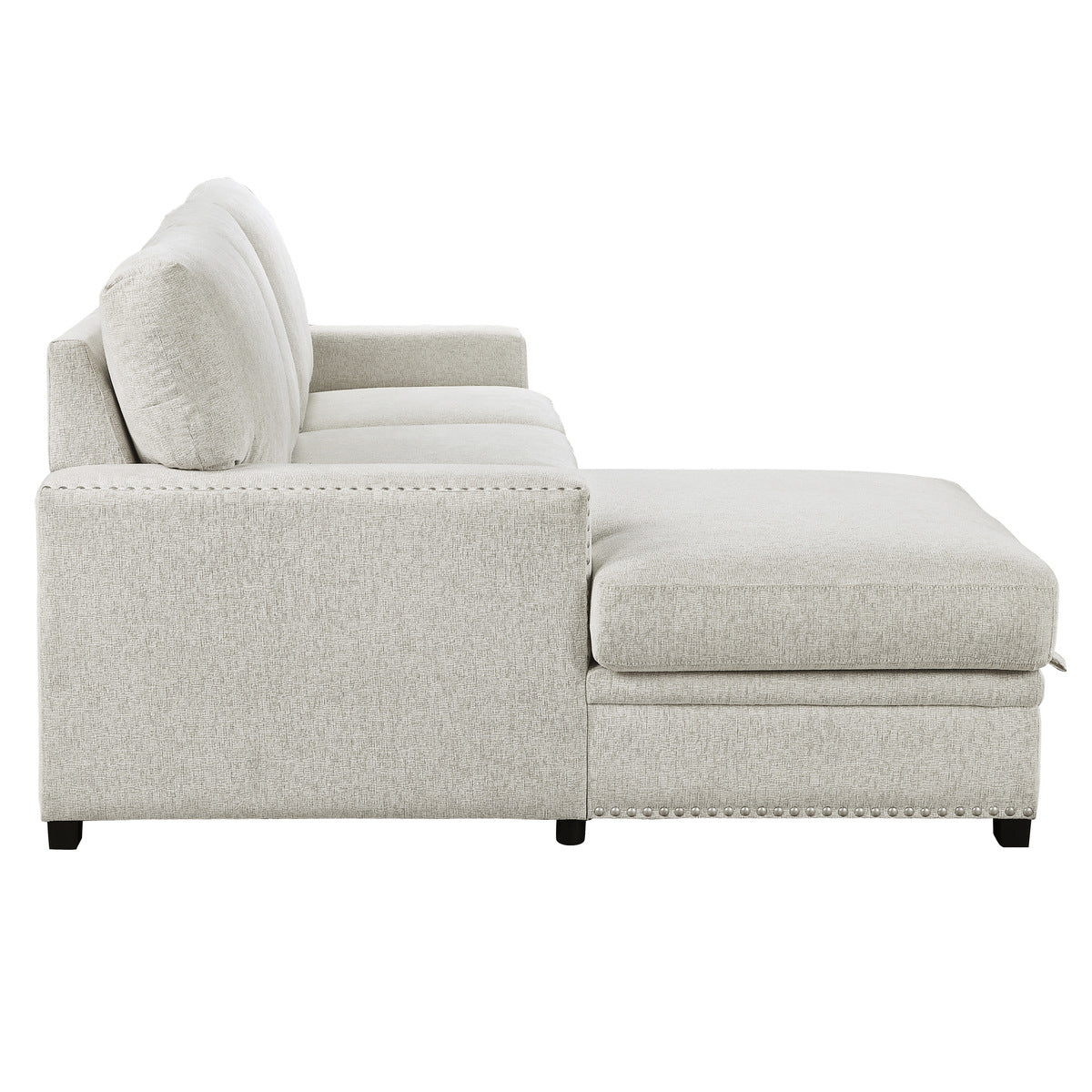 Morelia 2-Piece Sectional with Pull-out Bed and Left Chaise with Hidden Storage